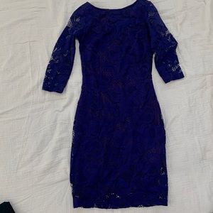 Navy blue lace dress